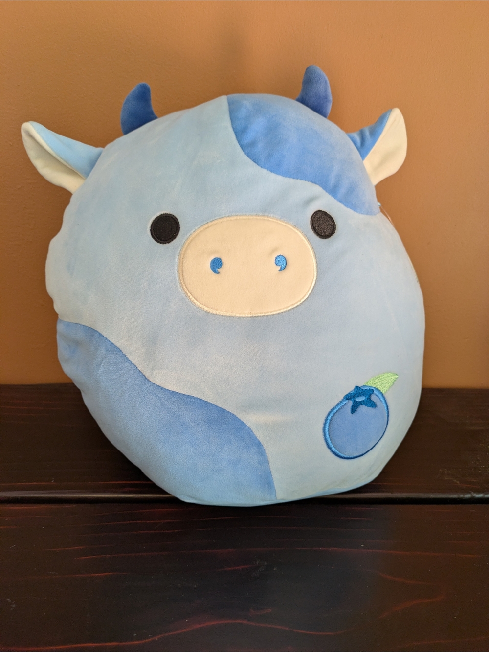 Squishmellow 14" Rutanya Blue Plush Cow Stuffed Animal Pillow -Kids Plush